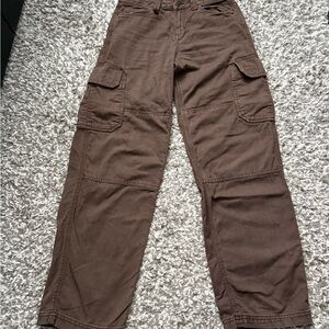 Garage Women's Straight Leg Cargo Jeans - Brown